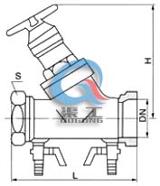 SP15F数字锁定平衡阀 (结构图)
